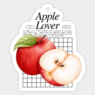 Apple Lover - Fruit Lover Gardener - Malus domestica Sticker